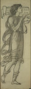 Samuel (Cartón para la ventana este de la Capilla de la Dama) de Sir Edward Burne Jones