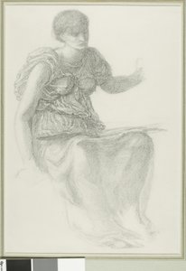 Estudio para una de las Parcas de Sir Edward Burne Jones