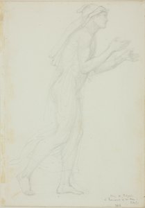 Estudio para Peregrino en Romaunt of the Rose de Sir Edward Burne Jones