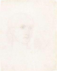 Cabeza de una mujer de Sir Edward Coley Burne Jones