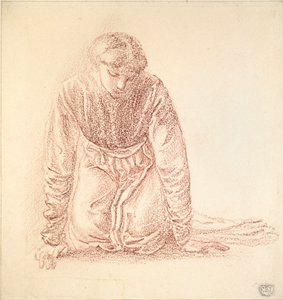 Figura Arrodillada de una Mujer