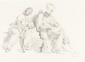 Dos Hombres con Vestimenta Oriental de Sir George Hayter