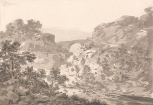 Puente sobre el arroyo, Gales del Norte de Sir George Howland Beaumont seventh Baronet