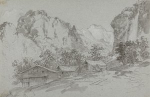 Desde la ventana de la posada de Lauterbraun de Sir George Howland Beaumont seventh Baronet