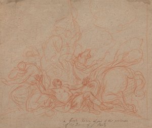 Boceto de "La conversión de San Pablo" para la cúpula de la catedral de San Pablo
