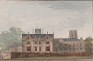 Lilleshall, Shropshire: Alzado sur de Sir Jeffry Wyatville