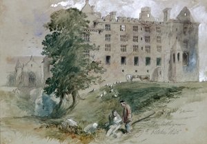 Castillo de Linlithgow, West Lothian, Escocia de Sir John Gilbert