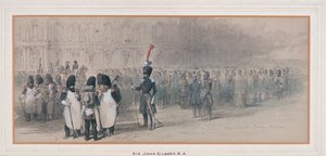 Guardia Nacional en las Tullerías, 1846 de Sir John Gilbert