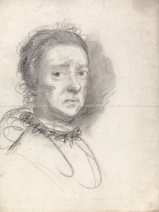 Cabeza de una anciana; estudios de la Disputa de Rafael de Sir Joshua Reynolds