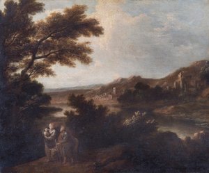 Paisaje con la huida a Egipto de Sir Joshua Reynolds