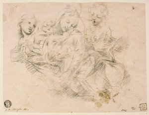 Virgen con el Niño y dos ángeles de Sir Joshua Reynolds