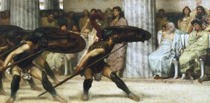 La danza pírrica de Sir Lawrence Alma Tadema