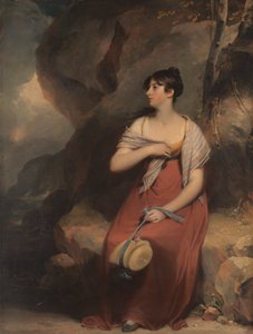 Una mujer en un paisaje de Sir Martin Archer Shee