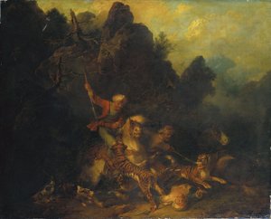 Caza del tigre de Sir Peter Francis Bourgeois