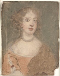 Retrato de una dama de cabeza y hombros de Sir Peter Lely