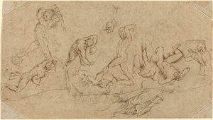Batalla de hombres desnudos de Sir Peter Paul Rubens