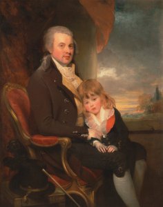 Edward George Lind y su hijo, Montague de Sir William Beechey