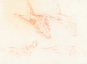 Estudios para "Las vírgenes prudentes y necias" [recto]