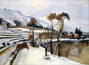 Paisaje invernal de Siro Penagini