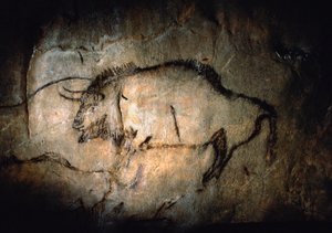 Bisontes en el Salón Negro de la cueva de Niaux
