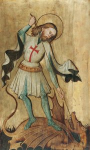 San Jorge matando al dragón de Slowakischer Maler