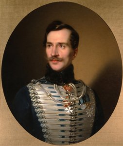 Retrato del príncipe Mijaíl Fiódorovich Golitsyn 1800-1873, principios de la década de 1840