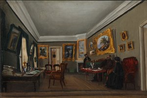 El estudio del autor Alexander Sukhovo-Kobylin en Moscú de Sofia Vasilyevna Sukhovo Kobylina