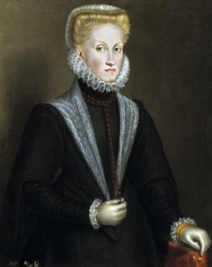 Retrato de Ana de Austria 1549-1580, Reina consorte de España y Portugal, 1573 de Sofonisba Anguissola