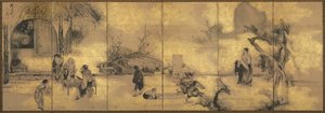 Los Ocho Inmortales de la Copa de Vino, finales de 1700 de Soga Shohaku