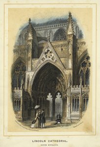 Catedral de Lincoln, entrada sur de Solomon Alexander Hart