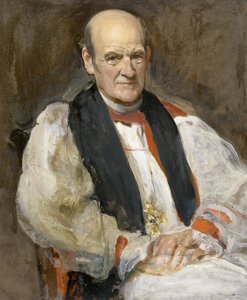 A.G. Edwards, Arzobispo de Gales (óleo sobre lienzo) de Solomon Joseph Solomon