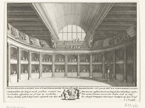 El Teatro de Jacob van Campen visto desde el escenario de Solomon Savery