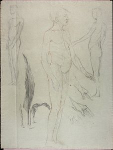 Desnudos y hojas de Solon H. Borglum