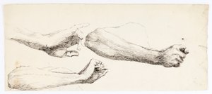 Estudios de tres brazos de Solon H. Borglum