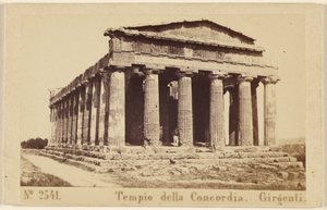 Templo de la Concordia. Girgenti. de Sommer and Behles