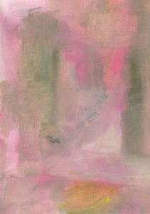 Flujo abstracto rosa y verde
