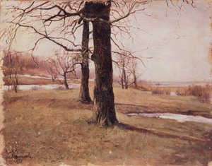 Paisaje de primavera de Sophia Petrovna Kuvshinnikova