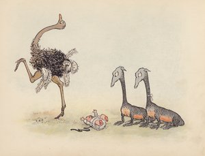 Ilustración para Little Twin Dragons de S Rosamond Praeger (litografía en color) de Sophia Rosamond Praeger