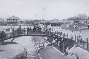 Puente sobre el Estanque de los Niños, Playa del Océano, Durban