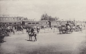 Vistas Históricas, el Primer Tren en llegar a Johannesburgo (foto en blanco y negro) de South African Photographer