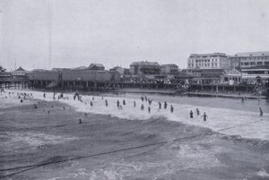 Playa del Océano, Durban (foto en b/n)