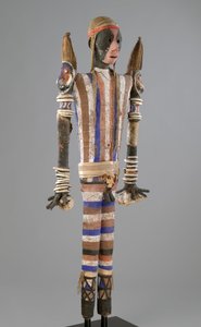 Figura de efigie Rambaramp, hecha en Malakula, Vanuatu de South Pacific