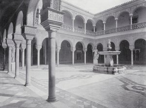 Patio de la Casa de Pilatos, Sevilla (foto b/n) de Spanish Photographer