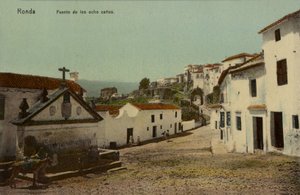Fuente de los Ocho Caños, Ronda, España (foto en color) de Spanish Photographer