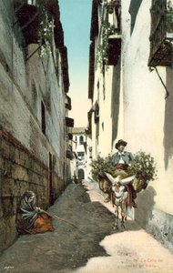 Granada, La Calle Del Horno Del Vidrio, España (foto color) de Spanish Photographer
