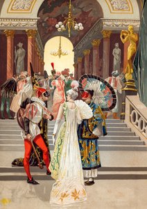 Un baile de máscaras en París a finales del siglo XVIII