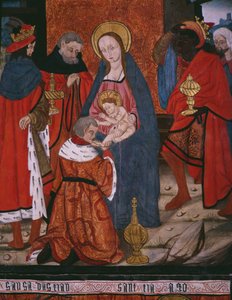 Adoración de los Magos, panel de la Iglesia San Andrés de Tortura, finales del siglo XV-principios del siglo XVI de Spanish School