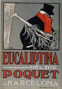 Publicidad del medicamento para el resfriado Eucaliptina, España 1924 de Spanish School