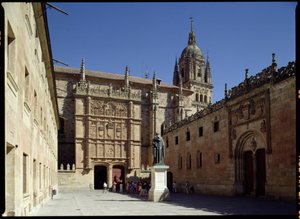 Vista de la tarde de la Universidad, Plaza de León, 1230 de Spanish School