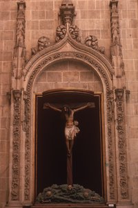 Cristo en la cruz de Spanish School